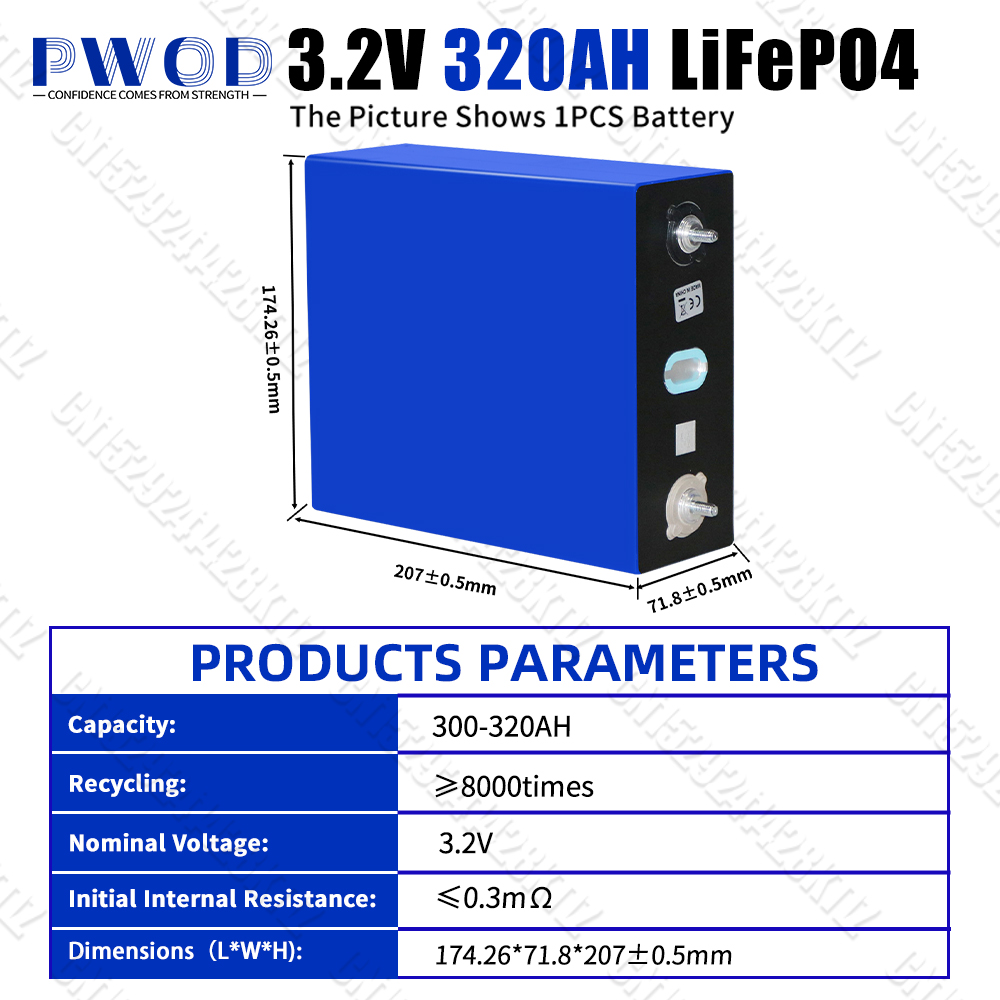 Batería Lifepo4 de 3,2 V, 320A - Ev Charging Pile reseña y precio