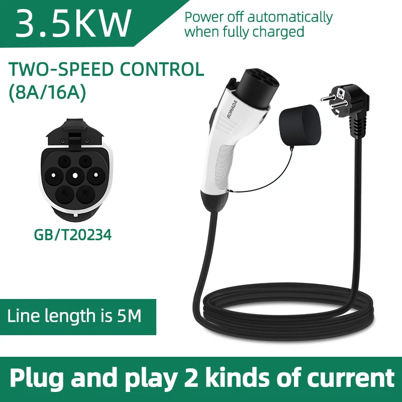 Para vehículo eléctrico 3.5KW  - Ev Charger Adapter reseña y precio